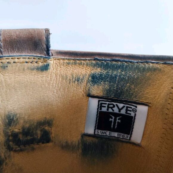 Frye Womens Paige Camel Tan Leather Knee High Riding Boots Size 7 B 77534 Preppy - Picture 10 of 12